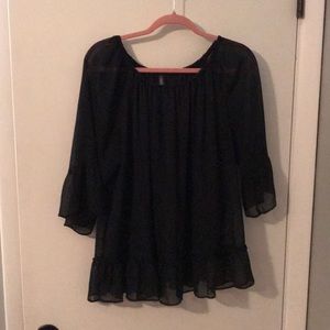 Sheer, flowly chiffon top